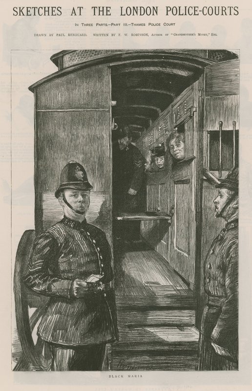 Szkice na londyńskich sądach policyjnych autorstwa Charles Paul Renouard