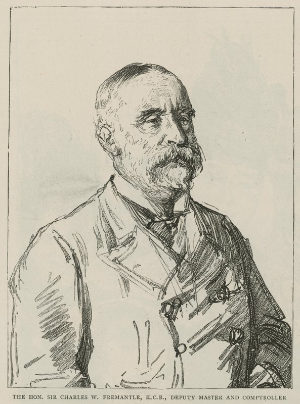 Szanowny Sir Charles W Freemantle, KCB, Zastępca Mistrza i Kontroler Mennicy Królewskiej autorstwa Charles Paul Renouard