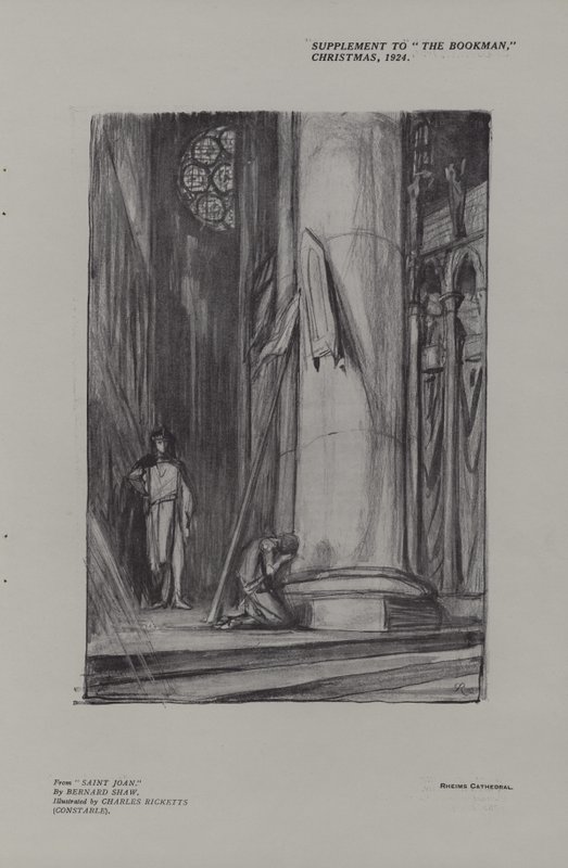 Scena w katedrze św. Joanny w Reims autorstwa Charles Ricketts