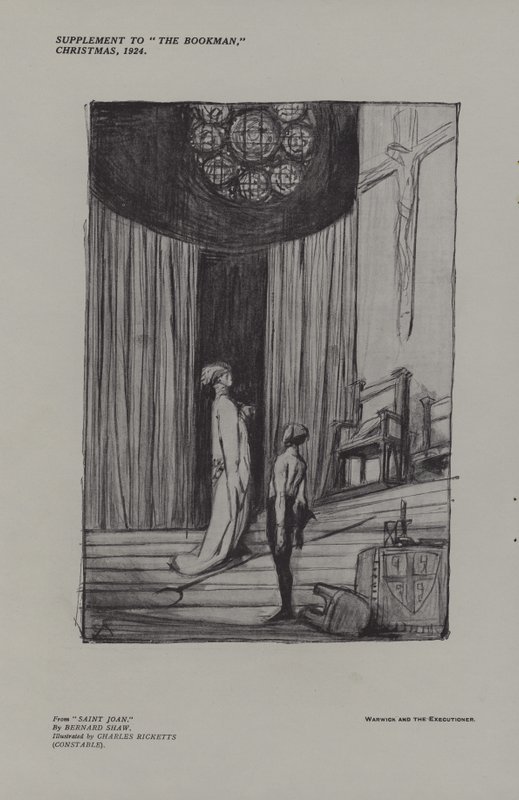 Warwick i kat z Saint Joan autorstwa Charles Ricketts