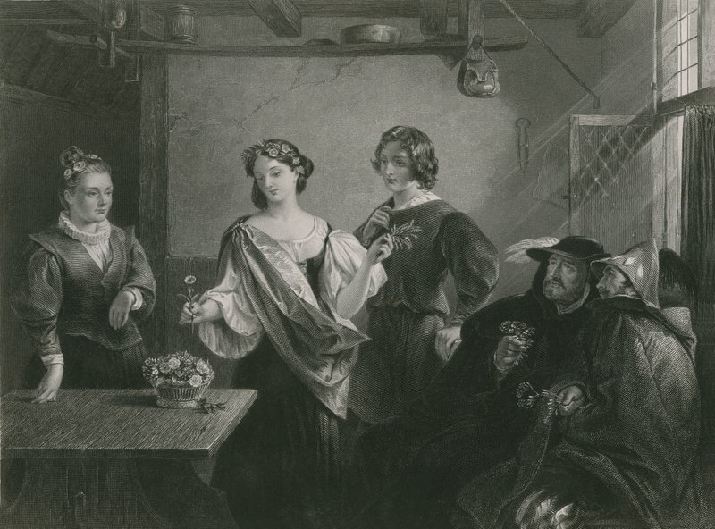 Florizel i Perdita, zimowa opowieść autorstwa Charles Robert Leslie