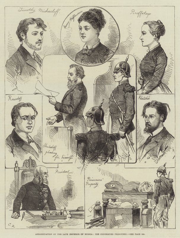 Zabójstwo nieżyjącego cesarza Rosji, skazanych więźniów autorstwa Sir John Charles Robinson