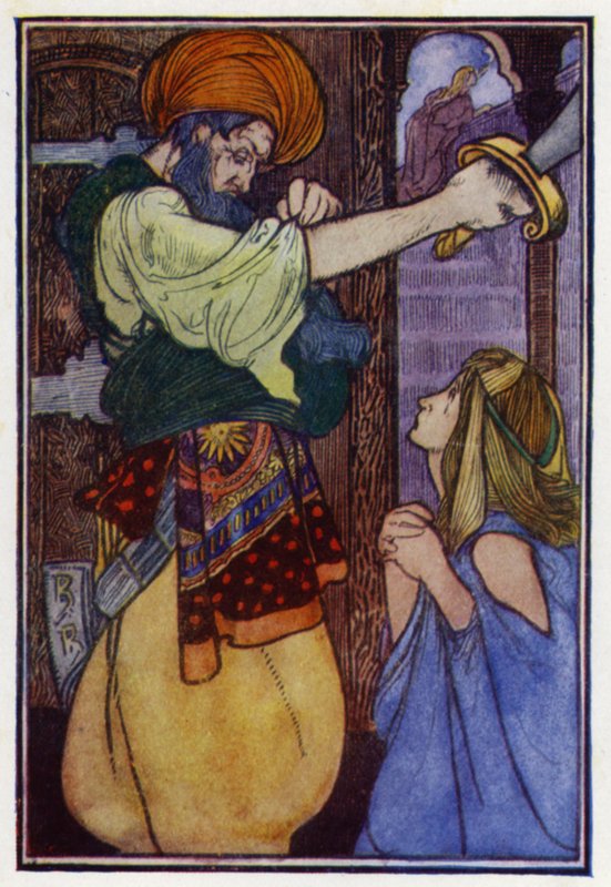 Blue Beard (kolor lito) autorstwa Charles Robinson