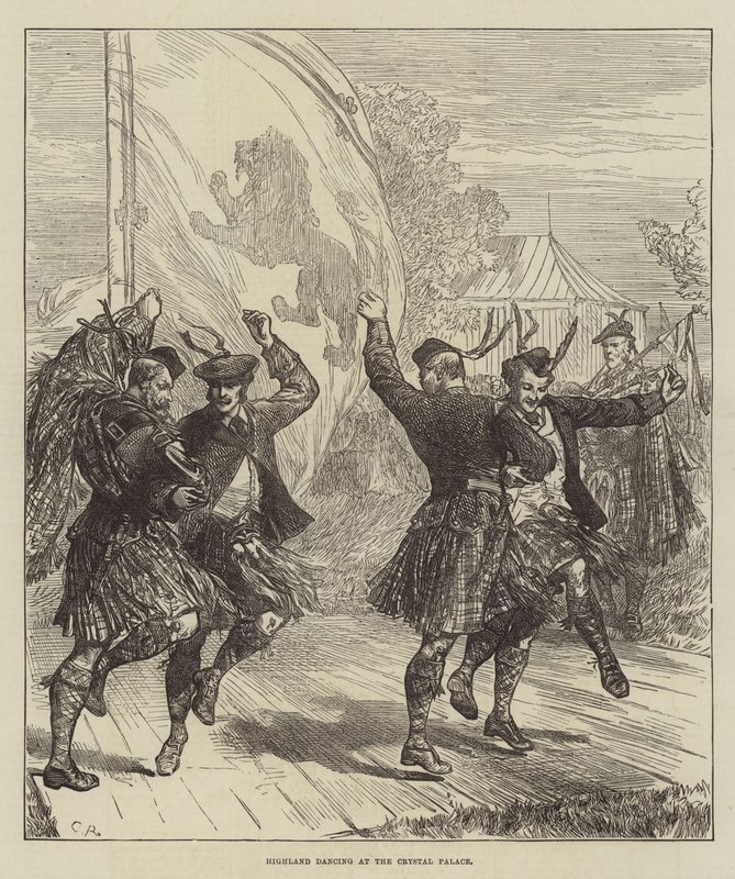 Taniec góralski w Kryształowym Pałacu autorstwa Sir John Charles Robinson