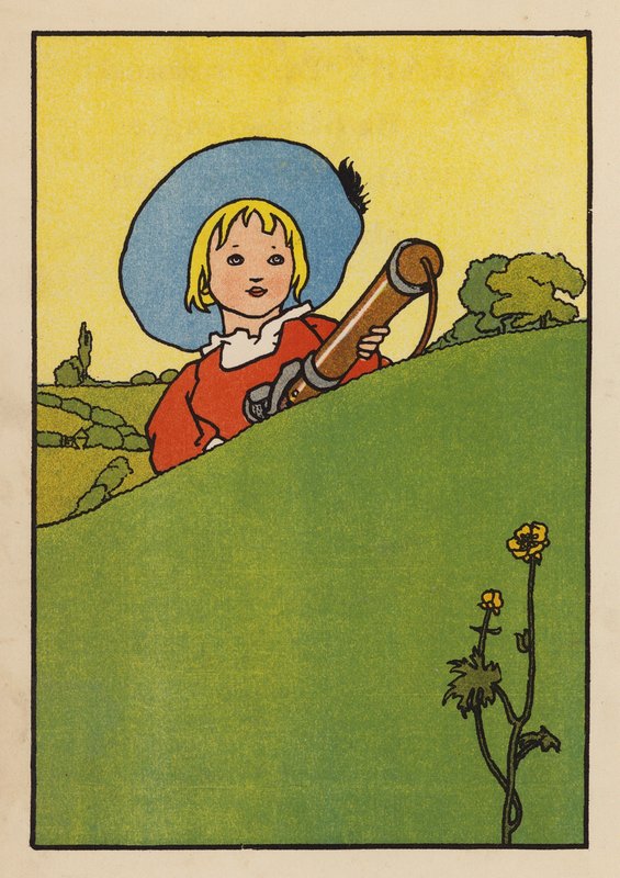 Ilustracja dla Babes and Birds (kolorowa litografia) autorstwa Charles Robinson