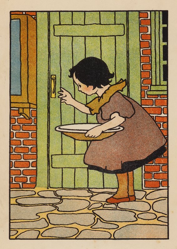 Ilustracja dla Babes and Birds (kolorowa litografia) autorstwa Charles Robinson