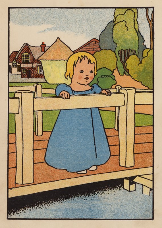 Ilustracja dla Babes and Birds (kolorowa litografia) autorstwa Charles Robinson