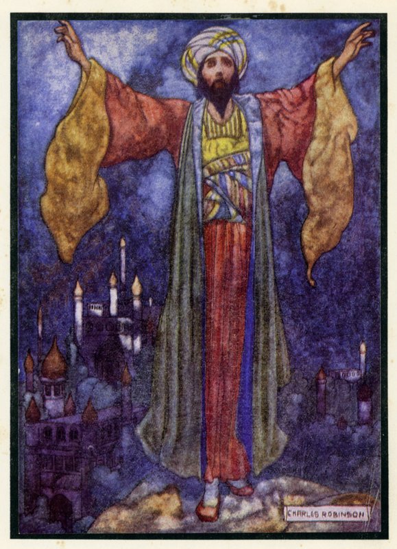 Ilustracja do Rubaiyata Omara Chajjama autorstwa Charles Robinson