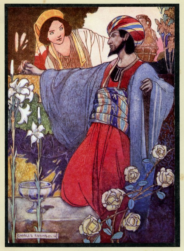 Ilustracja do Rubaiyata Omara Chajjama autorstwa Charles Robinson