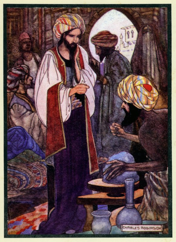 Ilustracja do Rubaiyata Omara Chajjama autorstwa Charles Robinson