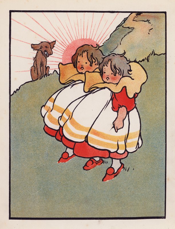 Nonsens: Bliźnięta na farmie (kolorowa litografia) autorstwa Charles Robinson