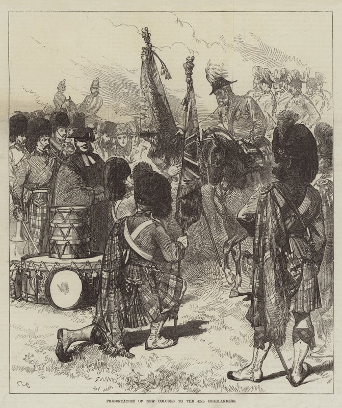 Wręczenie nowych barw 42. góralom autorstwa Sir John Charles Robinson