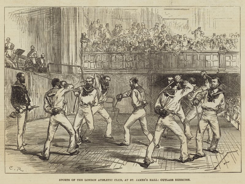 Sports of the London Athletic Club, w St James