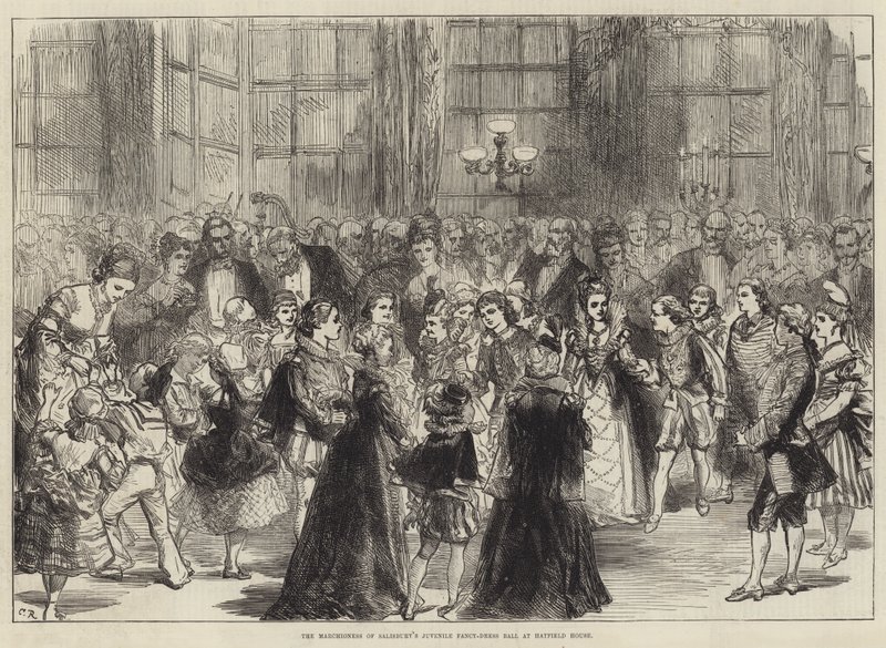 Bal markizy Salisbury dla młodzieży w Hatfield House autorstwa Sir John Charles Robinson