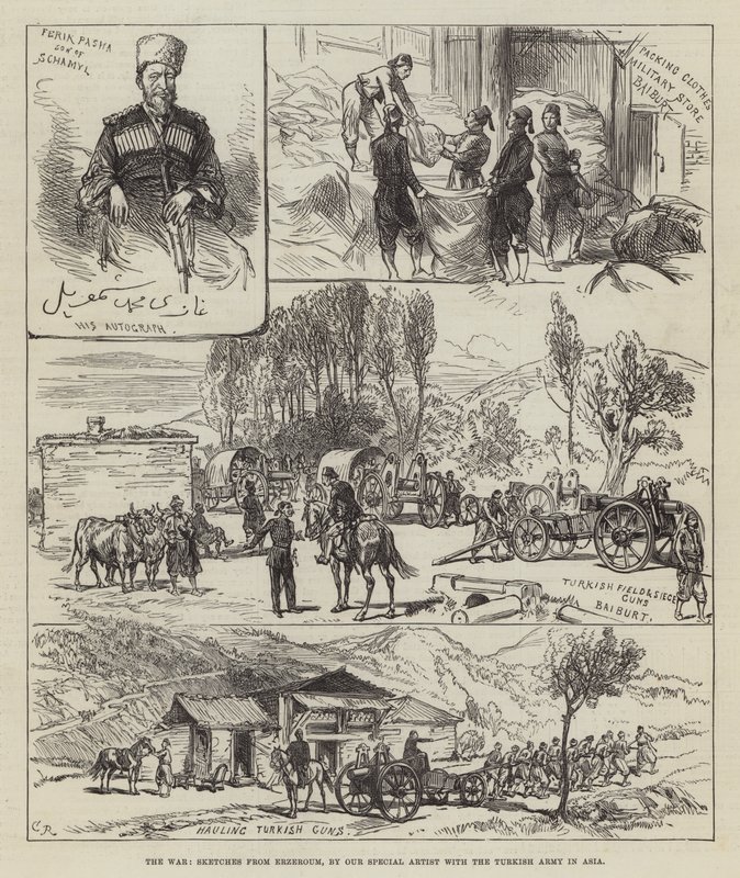 Wojna, szkice z Erzeroum autorstwa Sir John Charles Robinson