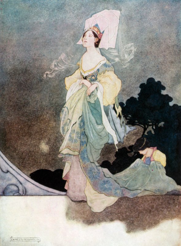 Najpiękniejsza z Queens Maids of Honor autorstwa Charles Robinson
