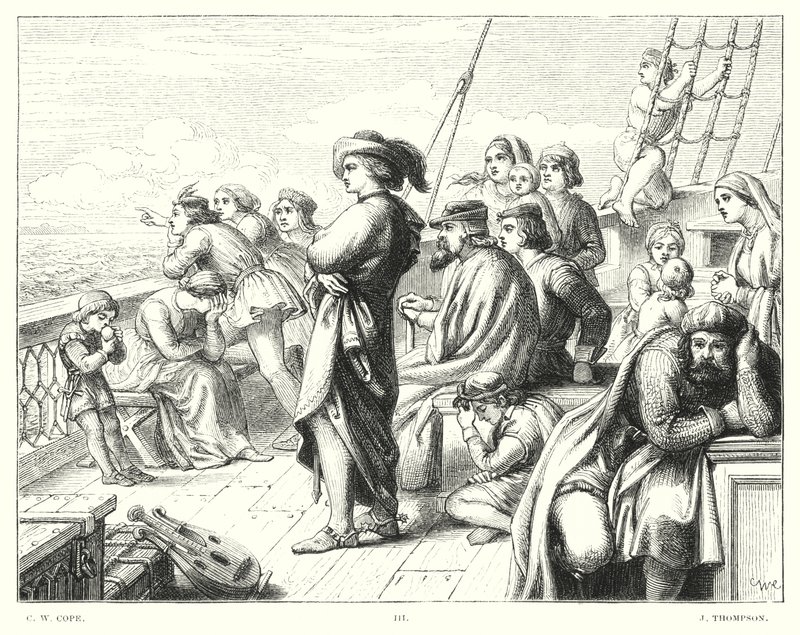Childe Harold Lorda Byrona, Canto I, strofa 12 (grawerowanie) autorstwa Charles West (after) Cope