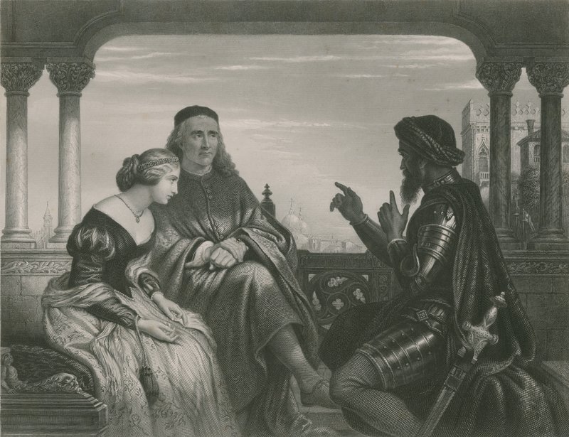 Otello opowiadający o swoich przygodach, Otello autorstwa Charles West Cope