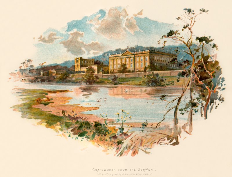 Chatsworth z Derwent autorstwa Charles Wilkinson