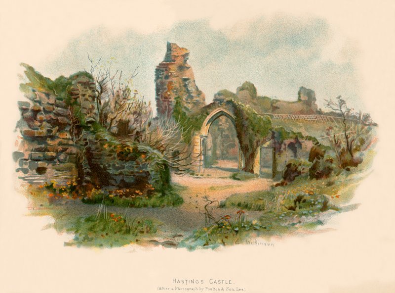 Zamek Hastings autorstwa Charles Wilkinson