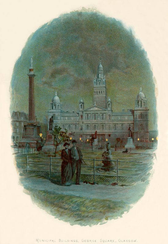 Budynki komunalne, George Square, Glasgow autorstwa Charles Wilkinson