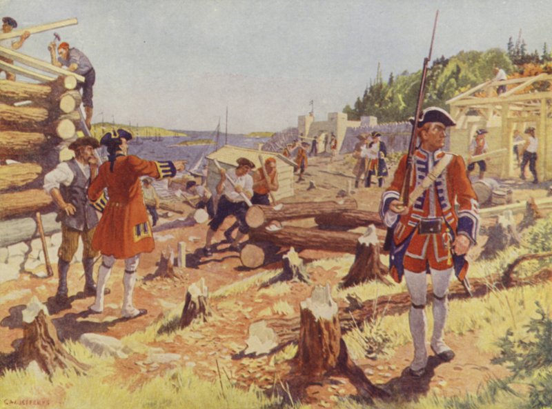 Założenie Halifax (kolor lito) autorstwa Charles William (after) Jefferys