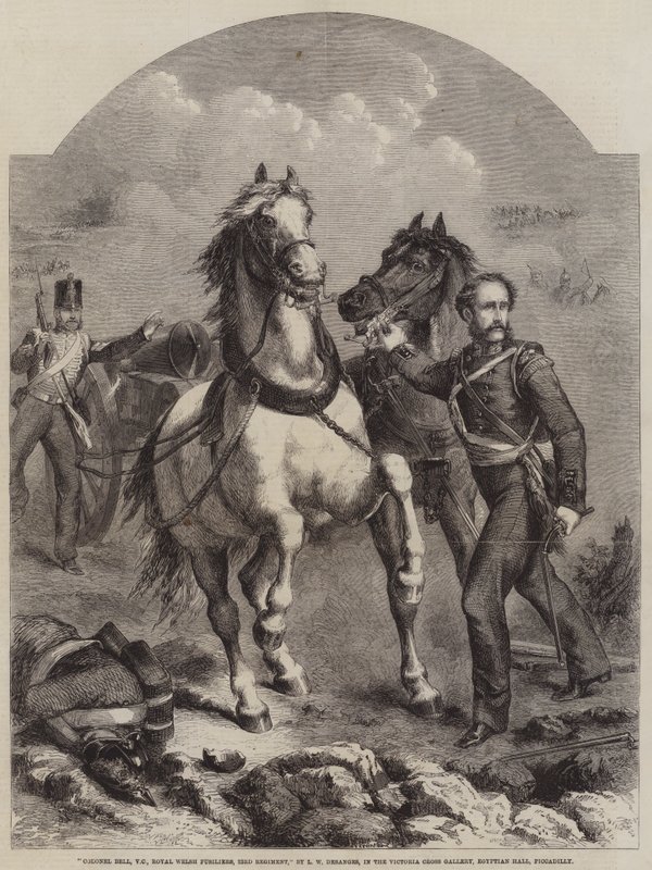 Pułkownik Bell, VC, Królewscy Fizylierzy Walijscy, 23 Pułk autorstwa Chevalier Louis William Desanges
