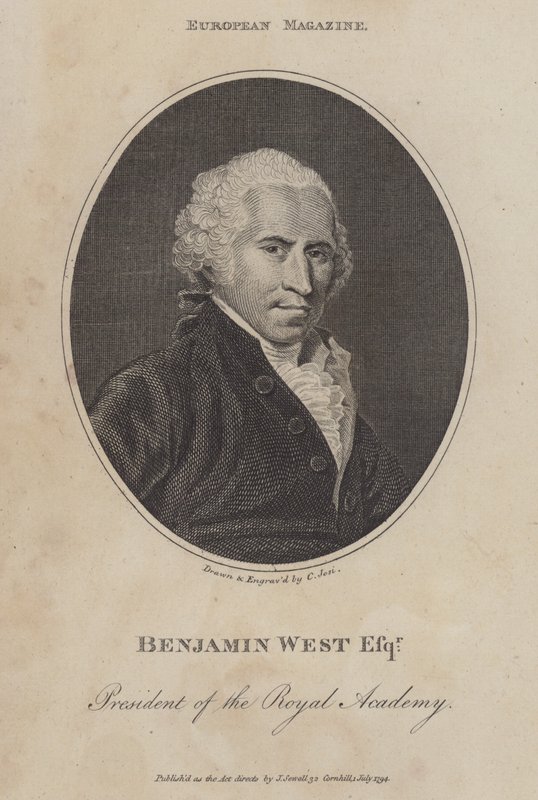 Benjamin West, artysta anglo-amerykański autorstwa Christian Josi