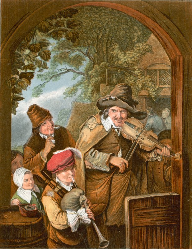 Wędrowni muzycy autorstwa Christian Wilhelm Ernst Dietrich