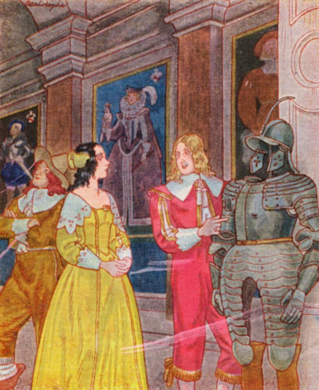 Ahnengalerie / Galeria Przodków (kolorowa litografia) autorstwa Christophe (1856 1945)