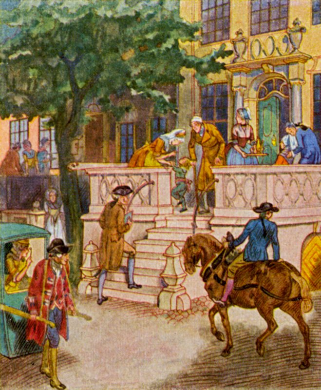 Danziger Beischlag / Dodatek gdański (kolorowa litografia) autorstwa Christophe (1856 1945)