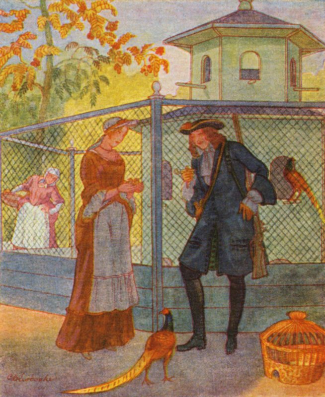 Fasanerie / Bażantarnia (kolorowa litografia) autorstwa Christophe (1856 1945)