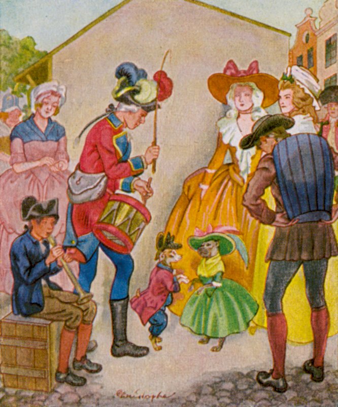 Jahrmarkt / Targi (druk kolorowy) autorstwa Christophe (1856 1945)