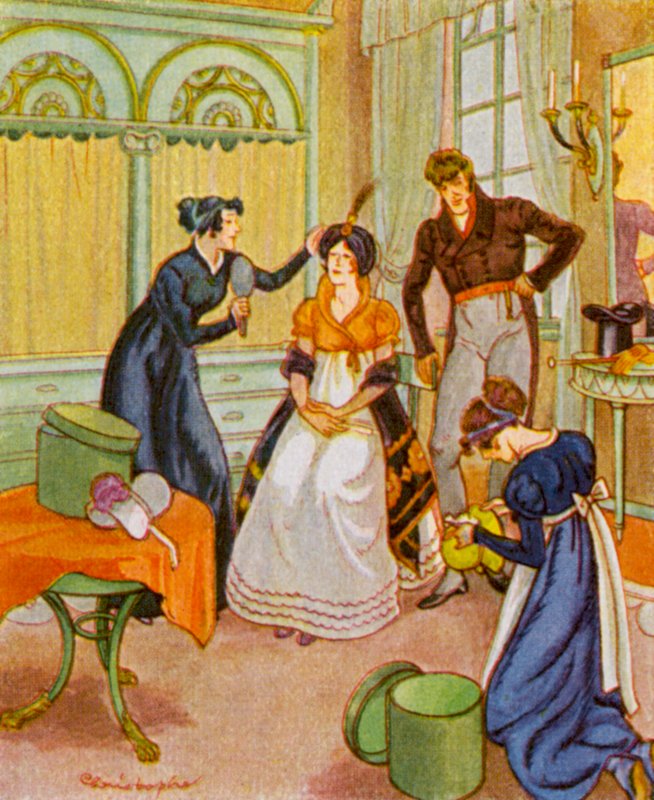 Modesalon / Salon mody (druk kolorowy) autorstwa Christophe (1856 1945)