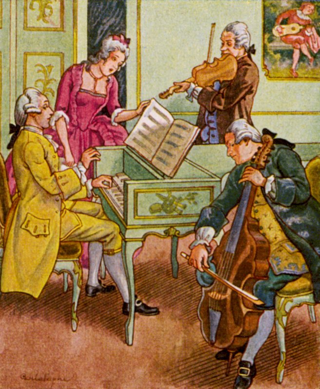 Rozrywka muzyczna / Rozrywka muzyczna (druk kolorowy) autorstwa Christophe (1856 1945)