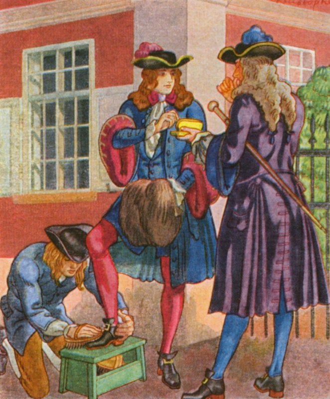 Tabakschnupfer / Tabaka tytoniowa (kolorowa litografia) autorstwa Christophe (1856 1945)