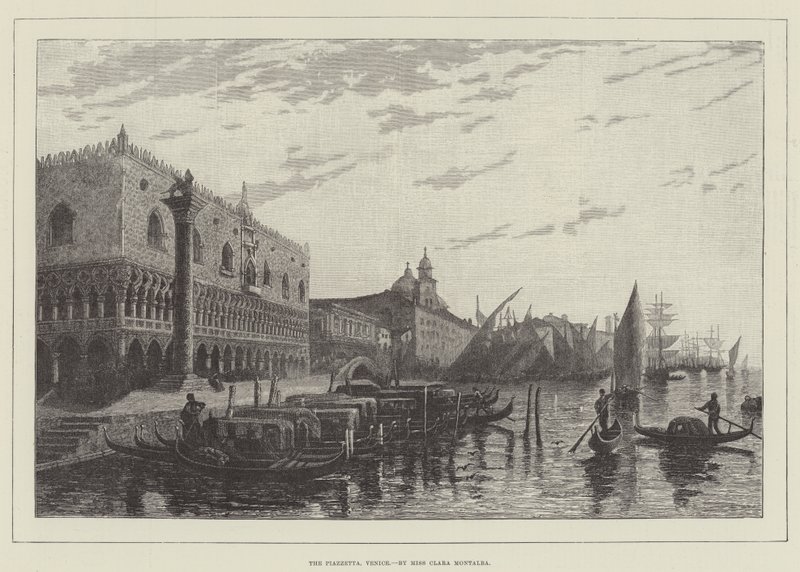 Piazzetta, Wenecja autorstwa Clara Montalba