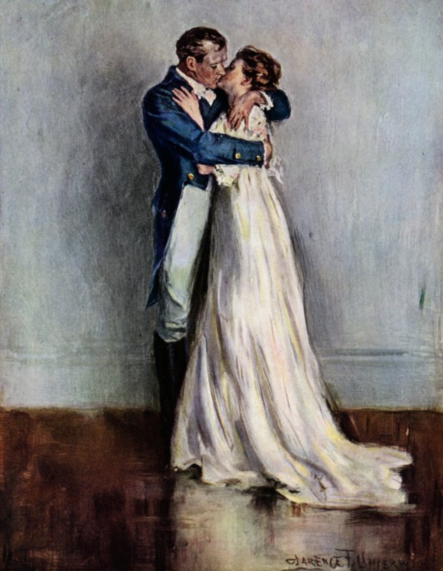 Ae Fond Kiss (kolor lito) autorstwa Clarence F. Underwood