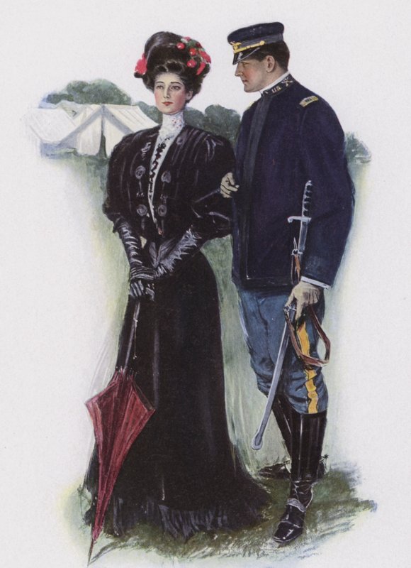 Pani i żołnierz autorstwa Clarence F. Underwood