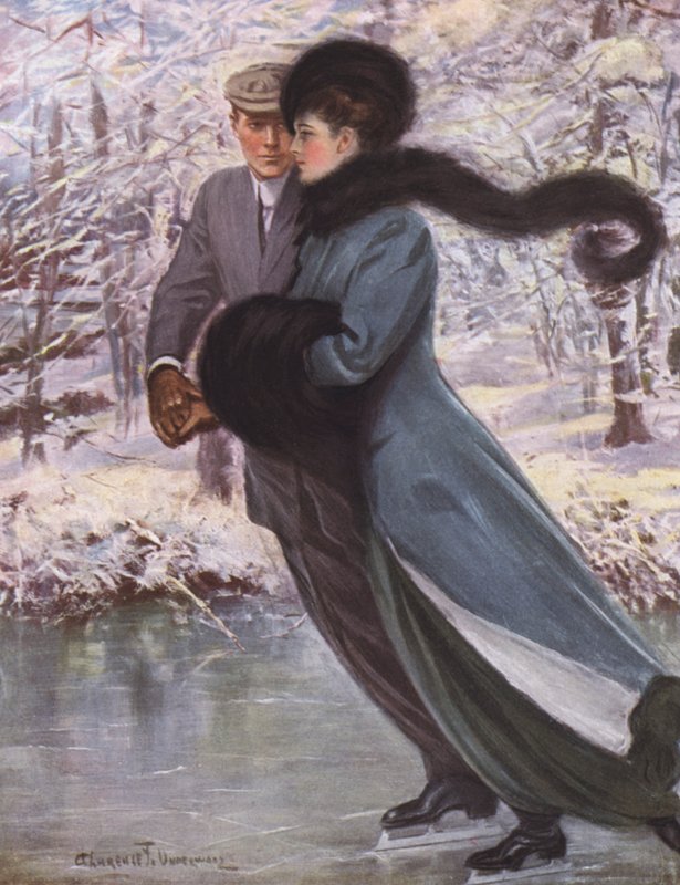 Miłość śmieje się zimą autorstwa Clarence F. Underwood