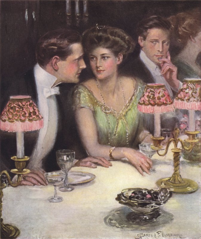 Jedyna dwójka na kolacji autorstwa Clarence F. Underwood