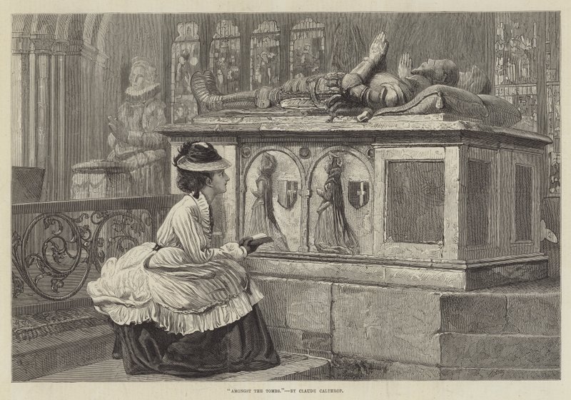Wśród grobowców autorstwa Claude Andrew Calthrop