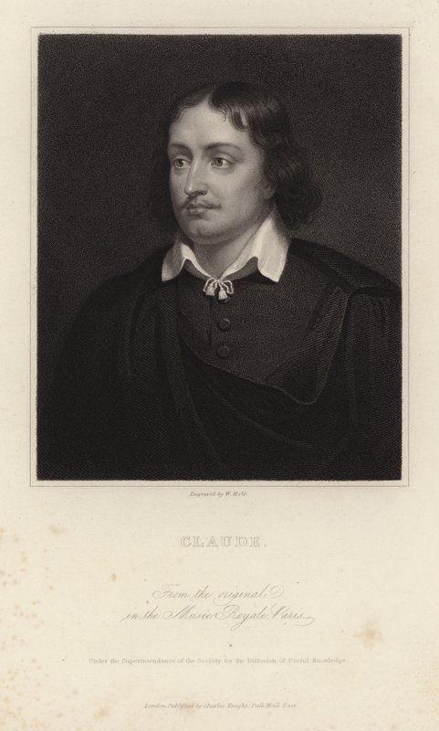 Claude Lorrain, francuski malarz epoki baroku. Grawerowane przez Williama Holl autorstwa Claude Lorrain