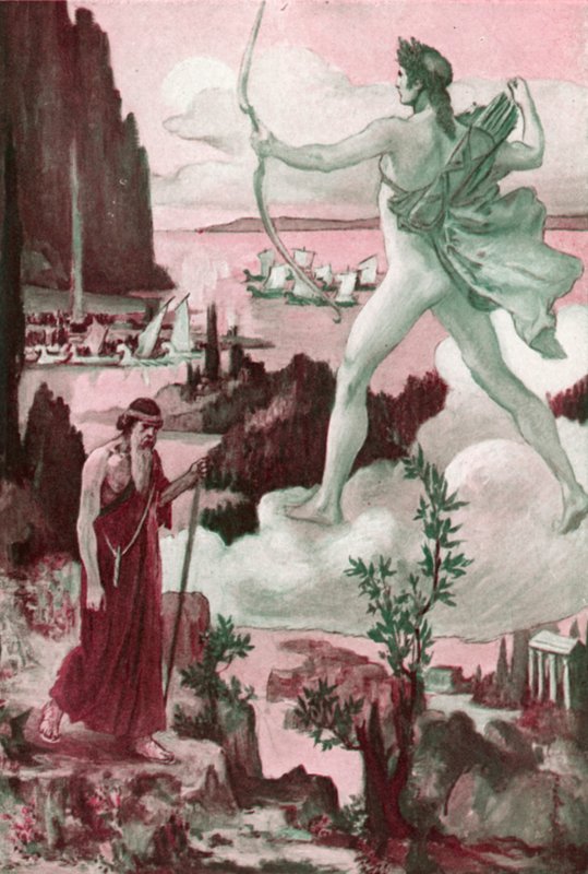 Ilustracja do Iliady autorstwa Homera autorstwa Clement Goutier