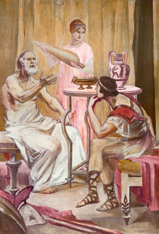 Ilustracja do Iliady autorstwa Homera autorstwa Clement Goutier