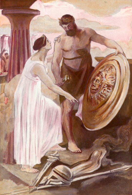 Ilustracja do Iliady autorstwa Homera autorstwa Clement Goutier