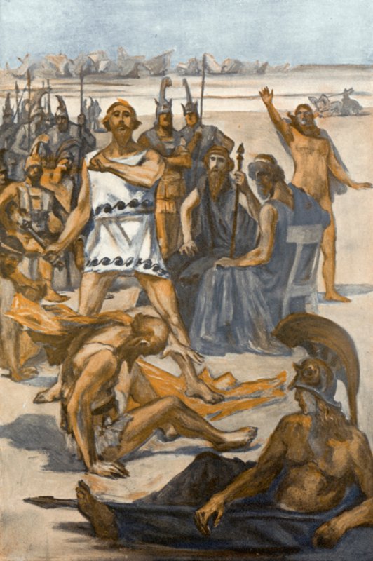 Ilustracja do Iliady autorstwa Homera autorstwa Clement Goutier
