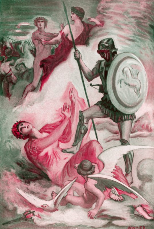 Ilustracja do Iliady Homera autorstwa Clement Goutier