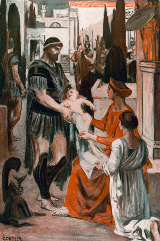 Ilustracja do Iliady autorstwa Homera autorstwa Clement Goutier