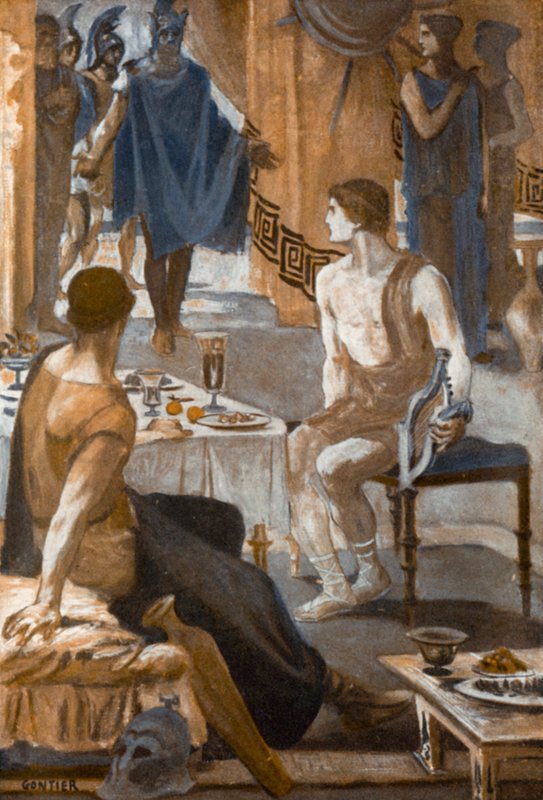 Ilustracja do Iliady autorstwa Homera autorstwa Clement Goutier